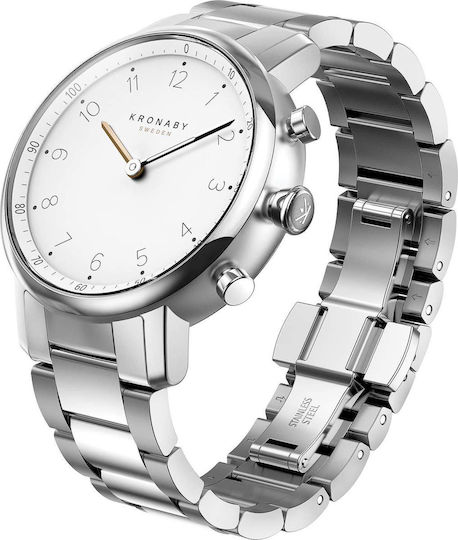 Kronaby Nord Hybrid Stainless Steel 38mm Waterproof Smartwatch (Silver) view 2