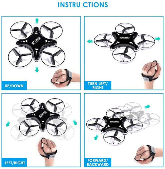 Quadcopter Drone Children's 2.4 GHz without Camera with LED lights view 4