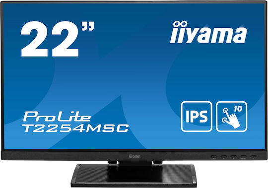 Iiyama ProLite T2254MSC-B1AG IPS Touch Monitor 21.5" FHD 1920x1080 with Response Time 4ms GTG
