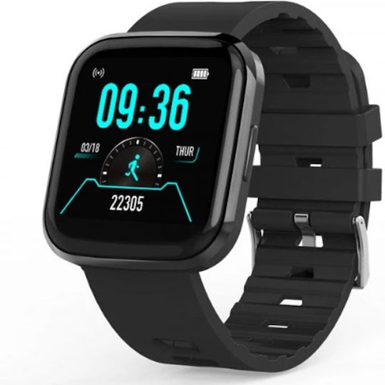 Fontastic FontaFit 360CH Smartwatch with Heart Rate Monitor (Sena Black)