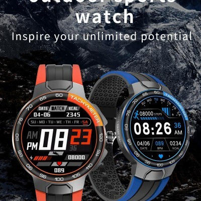 E15 44mm Smartwatch with Heart Rate Monitor (Blue) view 9