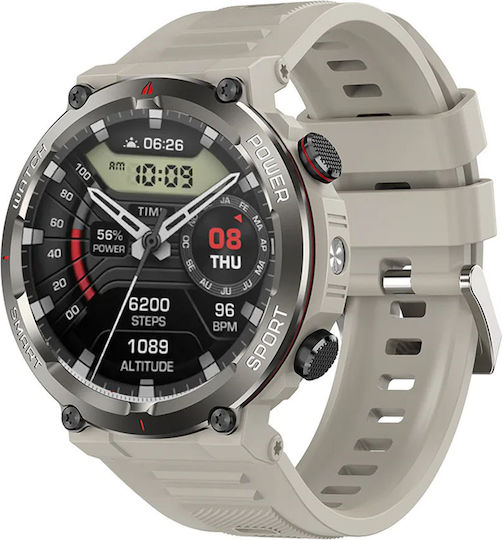 BlackView W50 Pro 56mm Waterproof Smartwatch with Heart Rate Monitor (Khaki)