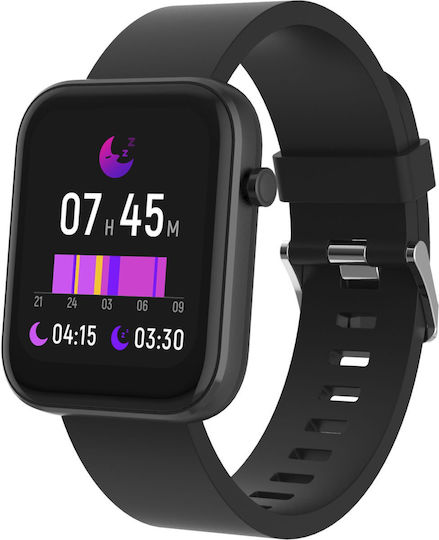 Denver SW-182 Waterproof Smartwatch with Heart Rate Monitor (Black) view 1