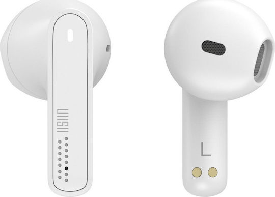 UiiSii TWS21 SongBirds Airbuds Bluetooth Handsfree Earphones with Sweat Resistance and Charging Case White view 2
