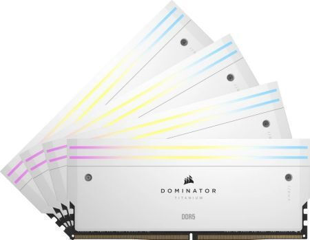 Corsair Dominator Titanium RGB XMP DDR5 64GB RAM with 4x16GB Modules and Speed 6000 for Desktop CMP64GX5M4B6000C36W