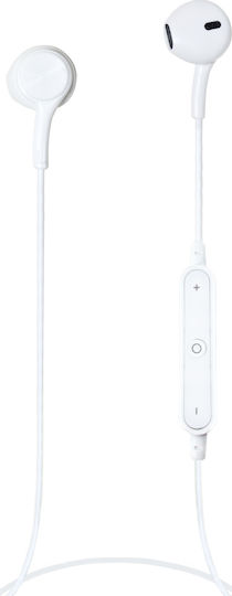 MSonic MHS6W Earbud Bluetooth Handsfree Earphones White view 2