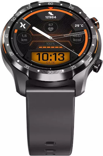 MaxCom FW01 Uran Stainless Steel Smartwatch with Heart Rate Monitor (Black) view 6