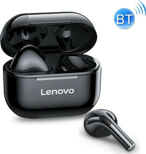 Lenovo LivePods LP40 Earbud Bluetooth Handsfree Earphones with Sweat Resistance and Charging Case Black view 4