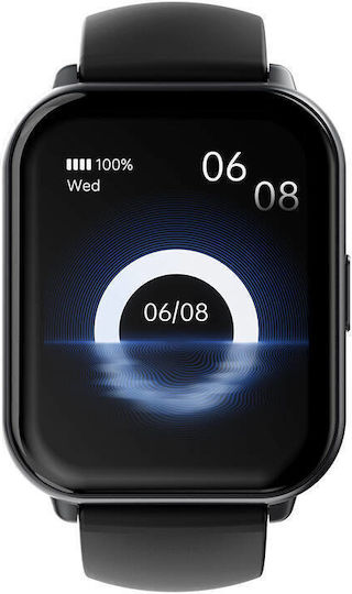 HiFuture FutureFit Zone 2 Smartwatch with Heart Rate Monitor (Black)