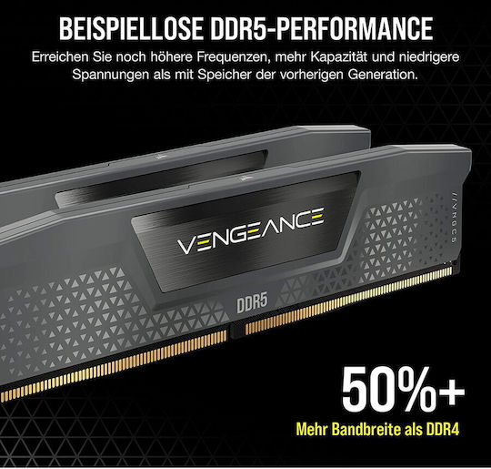 Corsair Vengeance DDR5 64GB RAM with 2x32GB Modules and Speed 6000 for Desktop CMK64GX5M2B6000Z40 vista 6