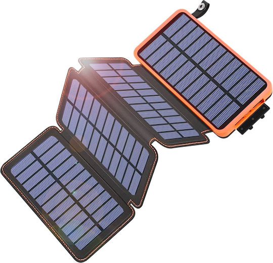 S16000 Solar Power Bank 30000mAh with 2 USB-A Ports Black vue 2