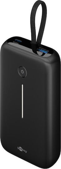 Goobay Power Bank 20000mAh with USB-A Port and USB-C Port Black view 1