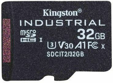 Kingston Industrial microSDHC 32GB U3 V30 A1 UHS-I 100MB/s With Adapter vue 3