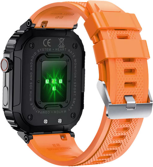 Denver SW-191 Smartwatch with Heart Rate Monitor (Orange) view 2