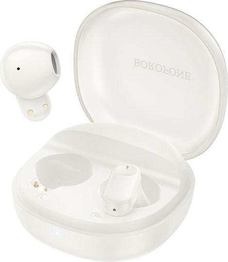 Borofone BW54 Earbud Bluetooth Handsfree Earphones with Charging Case White view 1