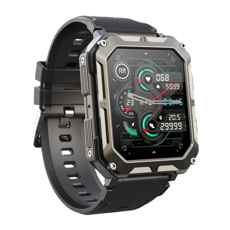 Rubicon RNCF27 54mm Smartwatch With Heart Rate Monitor Black view 4