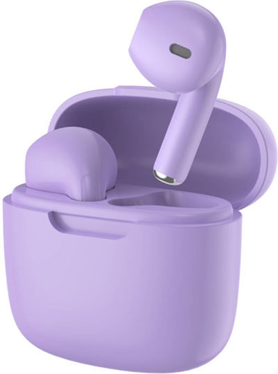 Bigben Interactive In-ear Bluetooth Handsfree Earphones with Charging Case Purple view 3