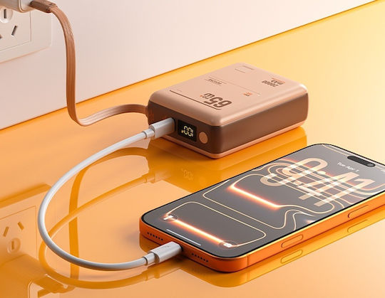 WK WP-117 Power Bank 20000mAh 65W with USB-C Power Delivery Port Pink view 3