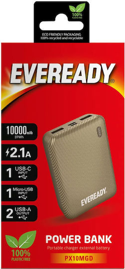 Energizer Power Bank 10000mAh Gold view 3
