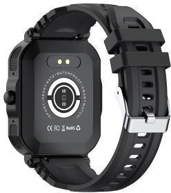 Jaga JS17 Smartwatch with Heart Rate Monitor (Black) view 3