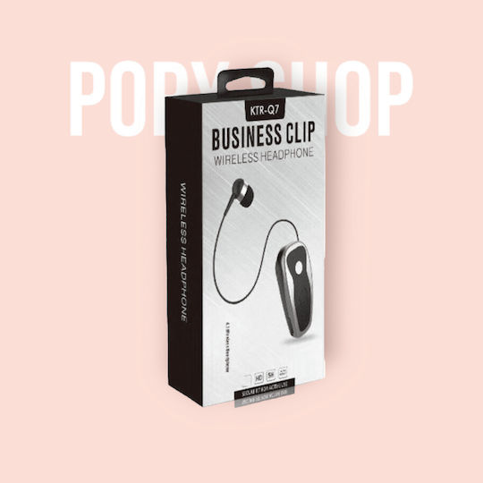 KTR-Q7 In-ear Bluetooth Handsfree Earphone Lapel Silver view 4