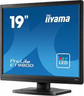 Iiyama ProLite E1980D-B1 TN Monitor 19" 1280x1024 with Response Time 5ms GTG view 3
