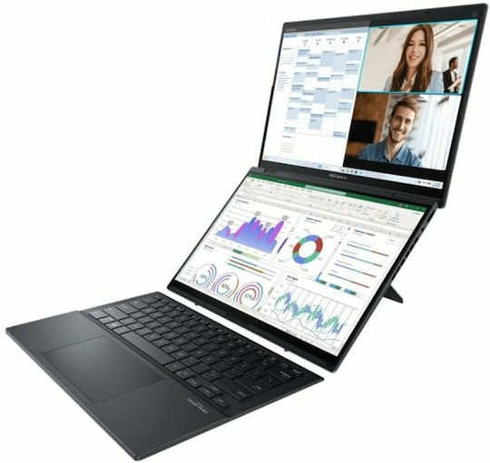 Asus ZenBook Duo 14 OLED UX8406MA-PZ271W 14" 120Hz (Ultra 9-185H/32GB/2TB SSD/W11 Home) Inkwell Gray (ES Keyboard) view 4