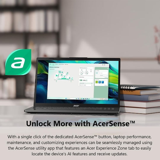 Acer Aspire 15 AI Ready A15-61M-R8B0 15.6" FHD (Ryzen 7-8840HS/16GB/1.0TB SSD/No OS) (US Keyboard) vue 2