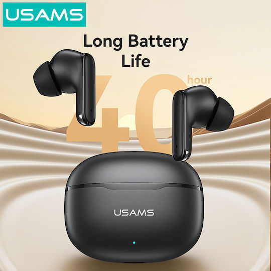 Usams E05 In-ear Bluetooth Handsfree Earphones with Charging Case Black view 8