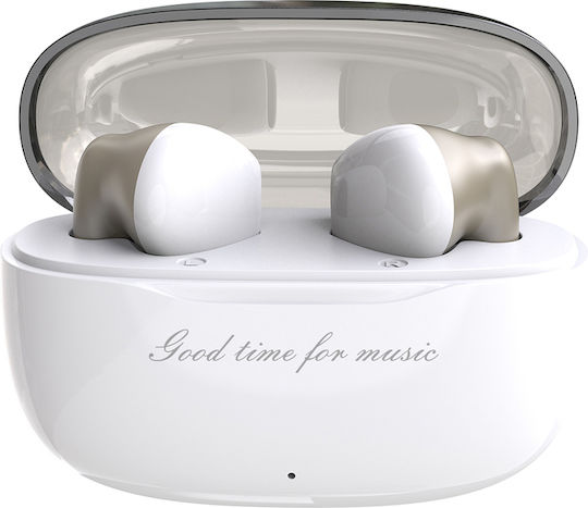 Dudao U8 In-ear Bluetooth Handsfree Earphones with Charging Case White view 1