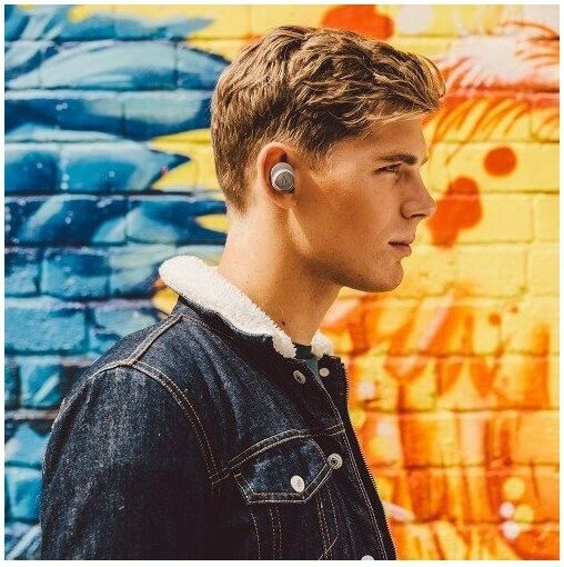 Audio Technica ATH-CKR7TW In-ear Bluetooth Handsfree Earphones with Charging Case Gray view 2