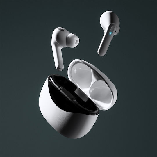 Tacet In-ear Bluetooth Handsfree Earphones with Charging Case White view 4