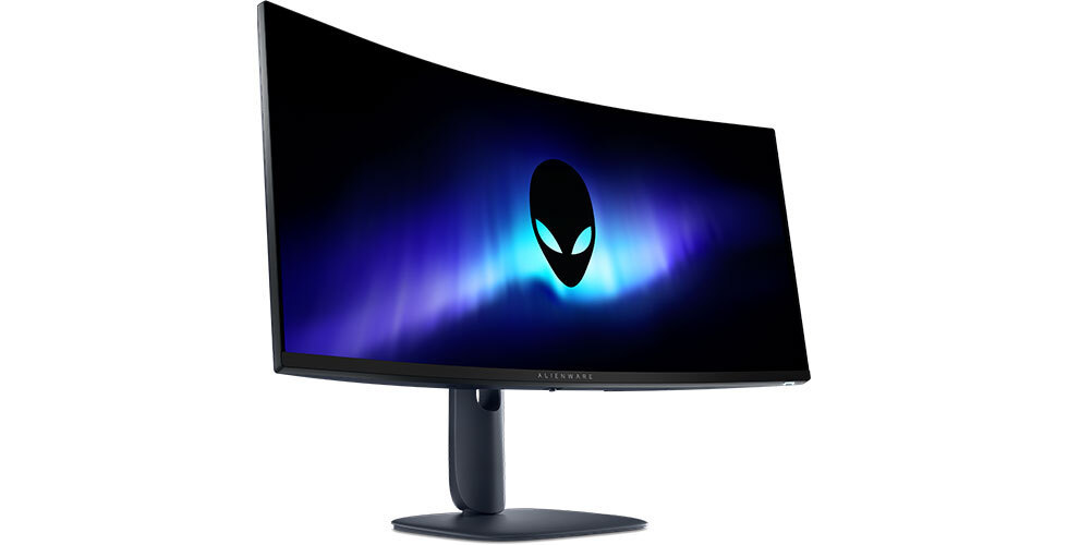 Dell Alienware AW3425DW Ultrawide QD-OLED HDR Curved Gaming Monitor 34.2" QHD 3440x1440 240Hz with Response Time 0.03ms GTG view 3