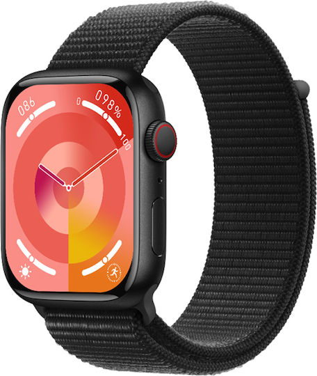 INTIME 9 Pro Max Smartwatch with Heart Rate Monitor (Black) vue 4