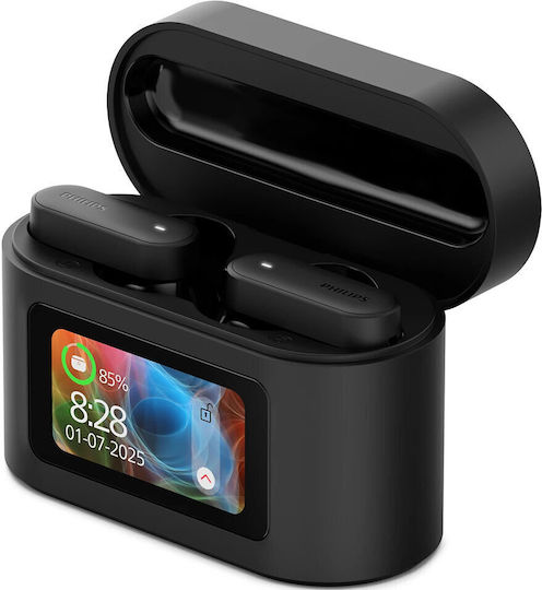 Philips TAT6000 In-ear Bluetooth Handsfree Earphones with Sweat Resistance and Charging Case Black view 3