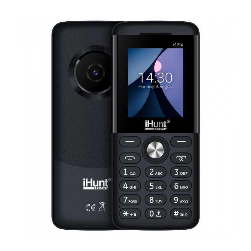 iHunt i4 Pro 2G Dual SIM Mobile Phone with Buttons Black view 1