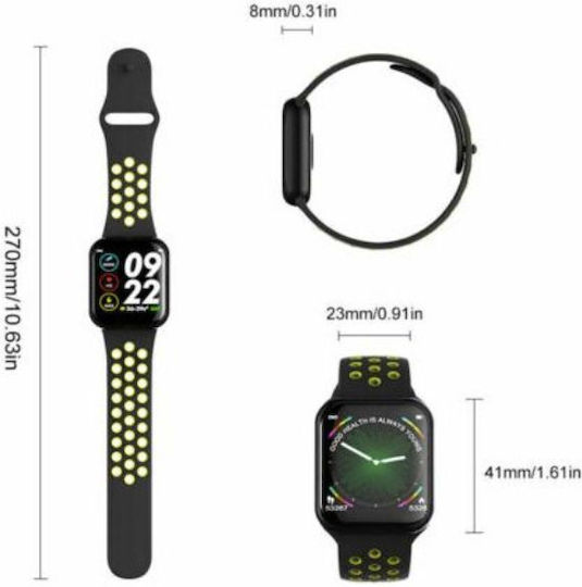 Andowl Q-A65 Smartwatch with Heart Rate Monitor (Beige) view 2