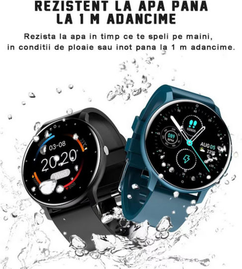 GF 46mm Smartwatch with Heart Rate Monitor (Turquoise) vue 3