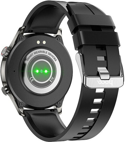 Hoco Y7 Pro Aluminium Smartwatch with Heart Rate Monitor (Gray) view 2