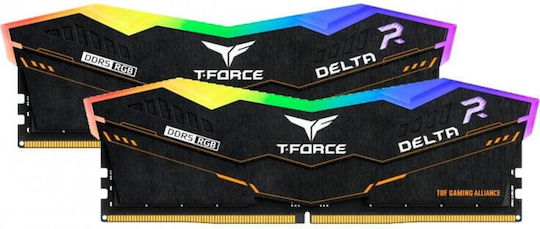 TeamGroup T-force Delta DDR5 32GB RAM with 2x16GB Modules and Speed 6000 for Desktop FF5D532G6000HC38ADC01 vue 2