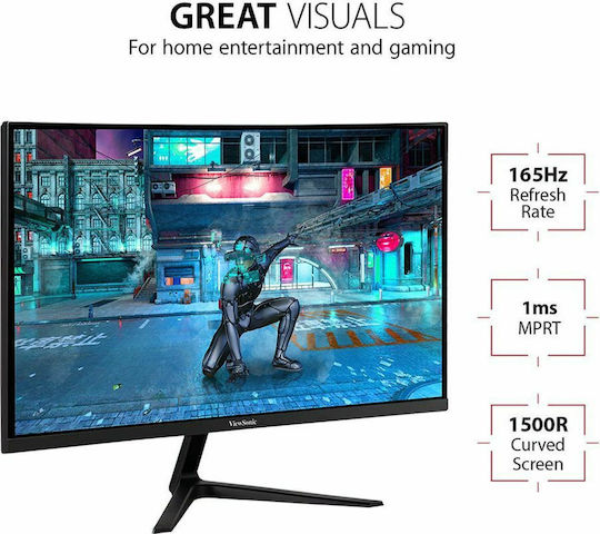 Viewsonic VX2718-2KPC-MHD VA Curved Gaming Monitor 27" QHD 2560x1440 165Hz vue 7