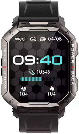 DAS.4 SG35 Smartwatch with Heart Rate Monitor (Black) view 1