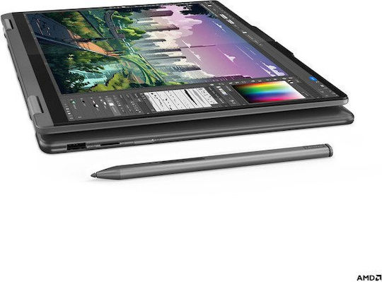 Lenovo Yoga 7 2-in-1 14AHP9 14" OLED Touchscreen (Ryzen 5-8640HS/16GB/512GB SSD/W11 Home) Storm Grey (GR Keyboard) view 3