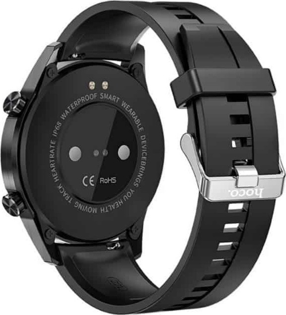 Hoco DGA05 Aluminium Smartwatch with Heart Rate Monitor (Black) view 5