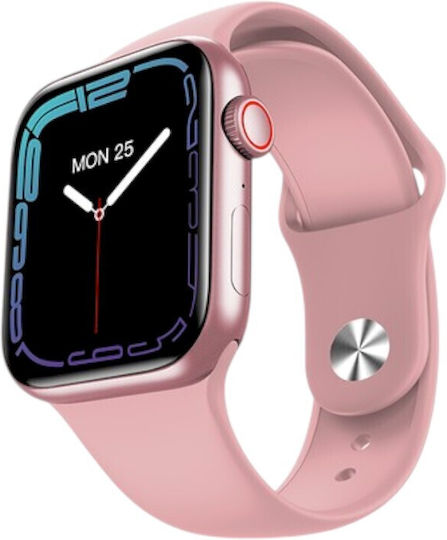 LG79 Mini 38mm Smartwatch with Heart Rate Monitor (Pink) view 3