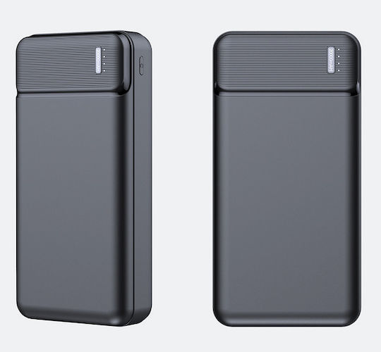 Techsuit PB-N2 Power Bank 20000mAh with 2 USB-A Ports Black view 2