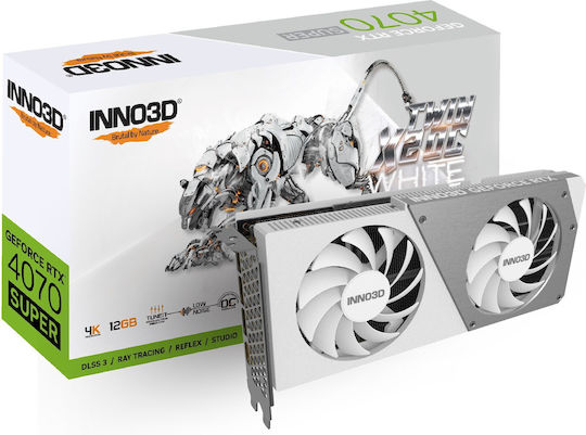 Inno 3D GeForce RTX 4070 Super 12GB GDDR6X Twin X2 OC White Graphics Card