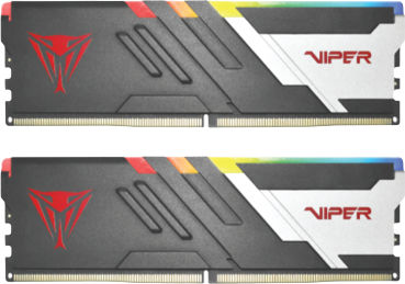 Patriot Viper Venom RGB DDR5 32GB RAM with 2x16GB Modules and Speed 6200 for Desktop PVVR532G600C36K