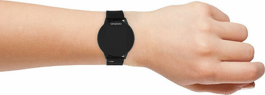 Oozoo Q00115 Stainless Steel 43mm Smartwatch with Heart Rate Monitor (Black) view 4