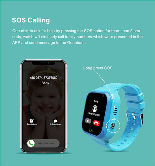Smartwatch with SIM (Blue) view 7